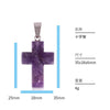 Fashion Natural Gemstone Wholesale Healing Crystal Cross Pendant Necklace Jewelry Cross Pendant