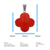 Natural Gemstone Four Leaf Lucky Clover Bead Stone Pendants for Jewelry Making Alloy Pendant Bracelets Earring