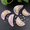 High Quality natural crystal polished rose quartz moon bowl For Home Decor