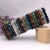 Wholesale Natural Crystal Tumble Stone Gem Bracelets For Healing