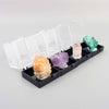 Small acrylic mineral box natural raw rocks and crystal specimens box wholesale