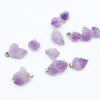 Natural Amethyst Irregular Pendant Natural Raw Stone Purple Crystal Jewelry Pendant Necklace for Women Men