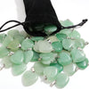 20mm Natural Crystal Heart Shape Green Aventurine Pendant Charms Stone Pendant for Jewelry Making