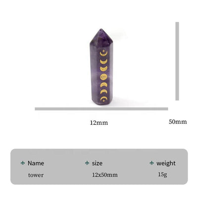 Natural Reiki Crystal Healing Stone Feng Shui Stone Quartz Tower