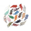 Natural healing crystal men jewelry pendant necklace lightning stone pendant charms for jewelry making