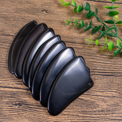 Natural Obsidian Gua Sha Massage Face Panel Body Massage Gua Sha