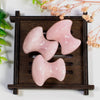 Natural Crystal Rose Quartz Mushroom Shape Face Body Beauty Jade Massager