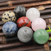 Wholesale Natural Healing Gemstone Stone 25mm Big Crystal Rose Quartz Sphere Crystal Ball Sphere Charms For Decoration