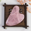 Natural Crystal Rose Quartz Jade Gua Sha Facial Body Massage Tool