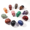 1inch Natural Healing Gemstone Crystal Carved Custom Decorastive Resin Skulls Head for Home Decoration Carving Crafts