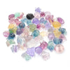 Mixed Animals Plants Bulk Natural Rainbow Fluorite Craft Crystal Carvings