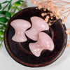 Natural Crystal Rose Quartz Mushroom Shape Face Body Beauty Jade Massager