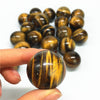 Natural Healing Quartz Crystal Ball Feng Shui Small Tiger Eye Stone