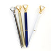 Customized Logo Crystal Crown Style Metal Ballpoint pen Artificial diamond