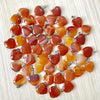 Natural red onyx agate heart stone pendants for jewelry making charms trendy accessories 20mm