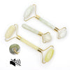 Single Head Massage Natural Jade Obsidian Facial Roller Gua Sha Mini Roller