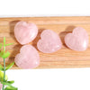 Natural 25mm Rose Quartz Crystal Heart Chakra Reiki Healing Gemstone for Earring Necklace Wedding Accessories