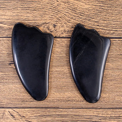 Natural Obsidian Gua Sha Massage Face Panel Body Massage Gua Sha