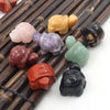 1.5 inch Natural Crystals Healing Stone Carved Animal Turtle Figurines Statue Crystal Stone Crafts For Home Decoration