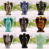 2inch Natural Crystal Crafts Wholesale Crystals Healing Stone Carving Guardian Angel Figurines Statues for decorations