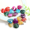 20mm Stripe agate crystal pendants crystals healing stones heart gemstone pendants charms for jewelry making