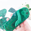 High Quality Natural malachite slab malachite free form crystals quartz slice