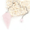 Natural Crystal Hexagonal Pendant Necklace for Jewelry Making