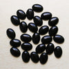 Natural Obsidian Oval Flat Back Stone Cabochon For Jewelry Accessories