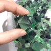 Natural Raw Quartz Green Purple Fluorite Octahedron Rough Crystal For Folk Craft