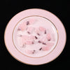 Gemstone Pendant Natural Rose Quartz Crystal Stone Moon Pendant