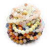 8mm High Quality Handmade Round beads Mixed Bracelet Natural Crystal Healing Gemstone Stones Crystal Bracelet Bulk