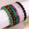 Charms chakra healing gem bracelet natural stone jade stone bracelet for woman jewelry making