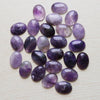 22x30mm Natural Amethyst Gemstone Non Porous Flat Oval Cabochon Bead