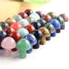 Wholesale natural hand carved crystal mushroom folk crafts reiki gemstnone crystal small size mushroom Home Decoration Gift