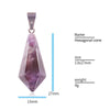 Wholesale Charms Natural Crystal Chakra Hexagonal Pyramid Stone Pendulum Pendants For Jewelry Making