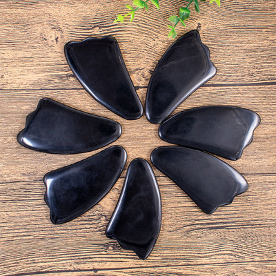 Natural Obsidian Gua Sha Massage Face Panel Body Massage Gua Sha