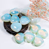 45mm Charm Heart Non-Porous Healing Chakra Opal Crystal Heart Bead