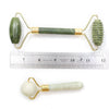 Natural Green Xiuyan Jade Facial Massage Scraping Tool Roller with Teeth