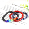 Healing gemstone custom bangle bracelet female 8mm round bead crystal bracelets charms