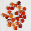 Natural red onyx agate heart stone pendants for jewelry making charms trendy accessories 20mm