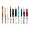 crystal gravels ball pens healing crystal pen with tiny gemstone chips