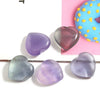 Crystal healing stone fluorite carving stone heart crystal stone crafts