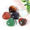 30mm Charm Healing Reiki Crystal Heart Chakra Stone Heart Gemstone