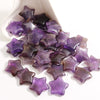 Charms Hand Carved 20mm Small Natural Amethyst Star Gemstone Reiki Healing crystals Stars for Home Decoration