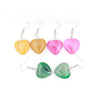 Gemstone Pendant Agate Custom Handmade Heart Crystal Jewelry Earrings