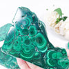 High Quality Natural malachite slab malachite free form crystals quartz slice