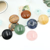 Natural Cabochon 25mm Crystal Quartzite Beads Round Flat Back Cabochon