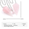 Natural Crystal Hexagonal Pendant Necklace for Jewelry Making