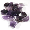 30mm Charm Large Natural Hand Carved Amethyst Moon Star Craft Carving