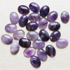 22x30mm Natural Amethyst Gemstone Non Porous Flat Oval Cabochon Bead